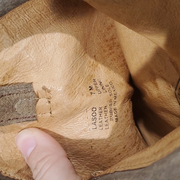 Steve Madden Lasoo leather Y2K shoes boots heels sz 7M - Picture 14 of 15